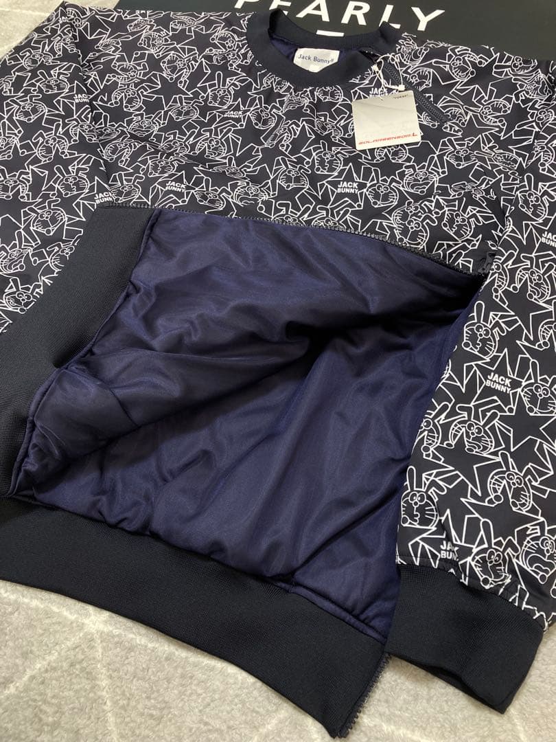 新品 ジャックバニー ドラえもん ラミネートタフタ中綿スニードジャック6 LL紺