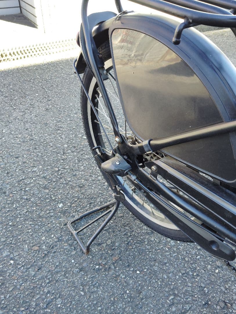 【引き取り限定・ジャンク扱い】中古ブラック電動アシスト自転車