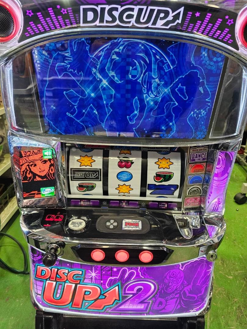 パチスロ実機　ディスクアップ2　不要機ボリューム調整付