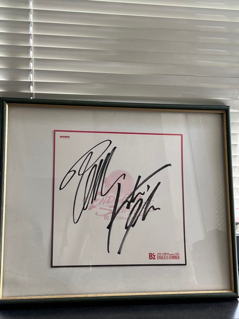 B´zの直筆サイン