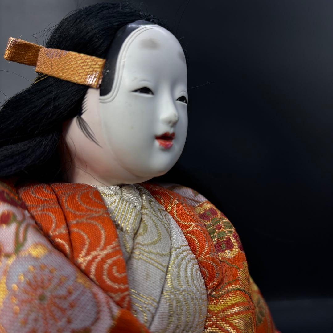 【伝統的】雅やかな日本能人形 ・置物・着物・美術工芸アートデコレーション