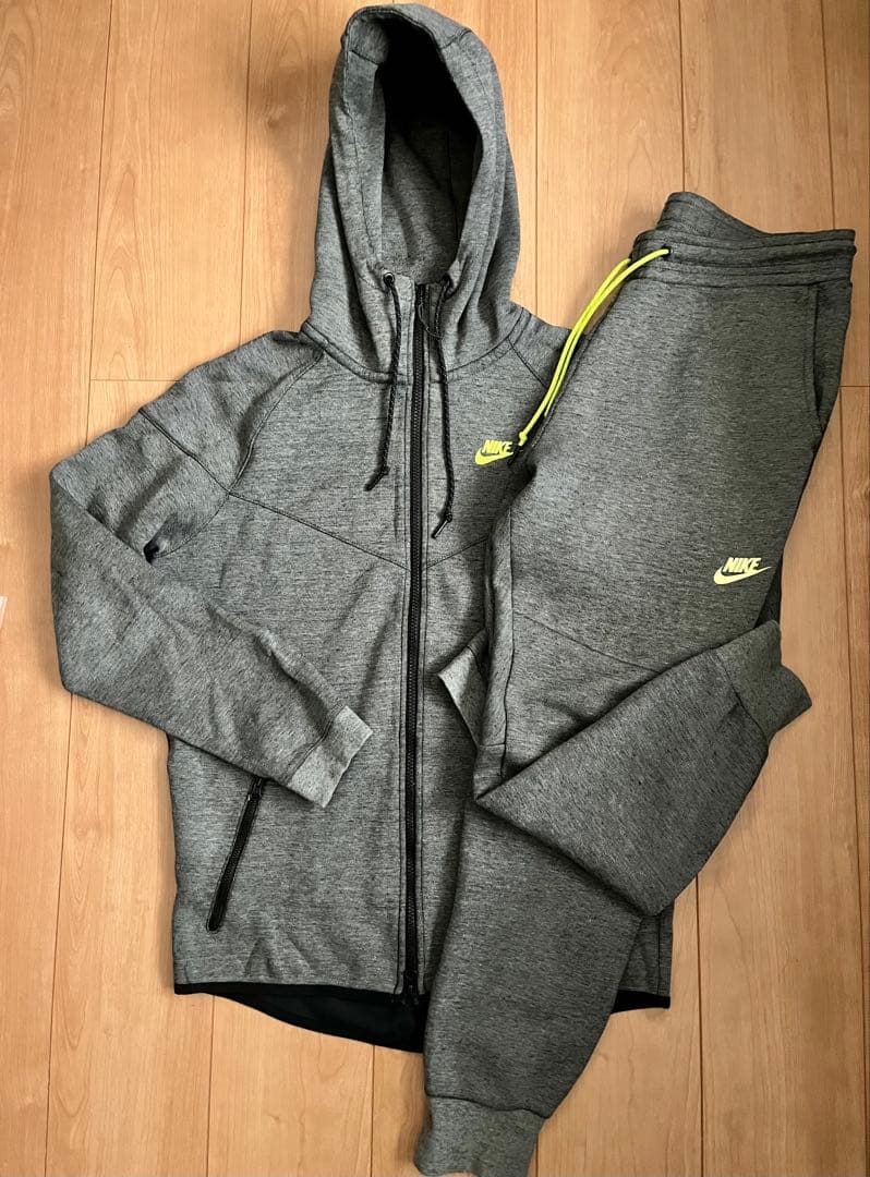 廃盤 NIKE テックフリース セットアップ パーカー パンツ ボルトカラー
