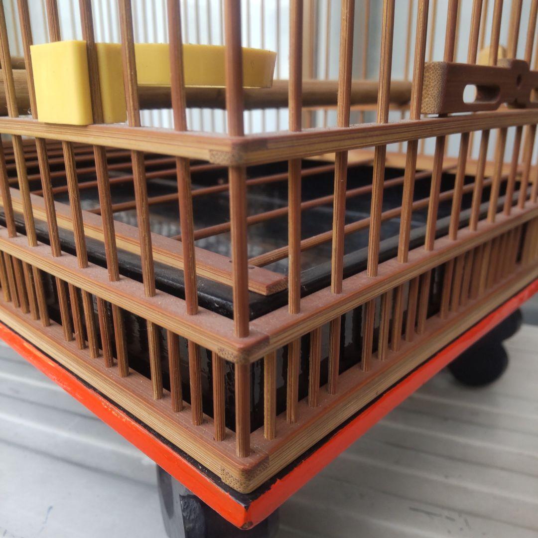 メジロ、ウグイス和鳥籠　手作り