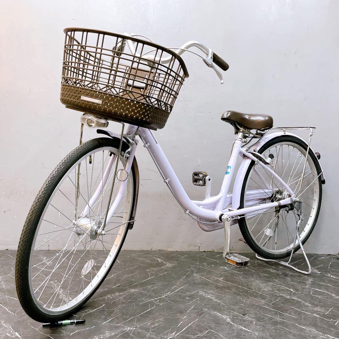 【941】《関西 引き取り》一般車 ママチャリ ブリヂストン パープル