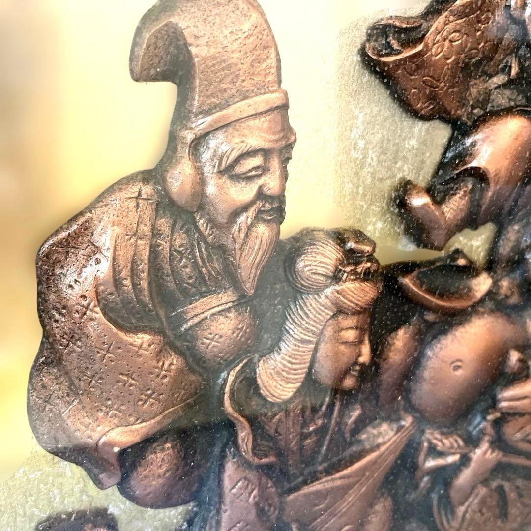 【アンティーク】七福神 銅板画