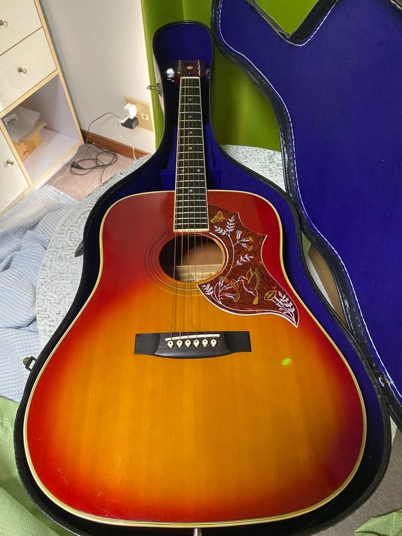 極上美品カントリーしようぜ！ハミングバードONKYOエレアコ音出し良好アコギも！