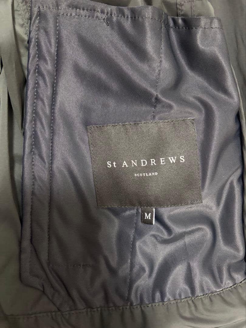 美品ST ANDREWS セントアンドリュース ナイロンジャケット黒 M