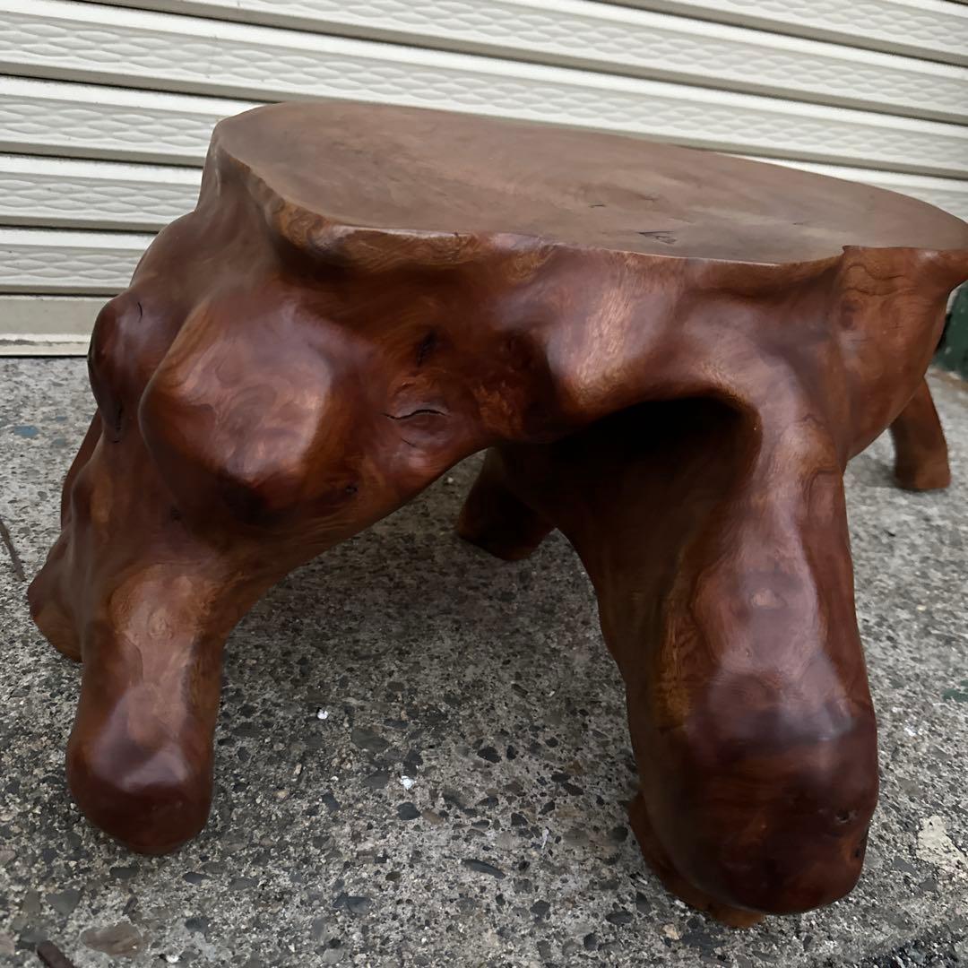 瞬間的お値下げ❣️無垢材 自然形状 木の花台