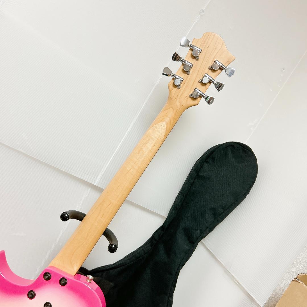 美品 Burny バーニー Lespaul Custom レスポール ピンク