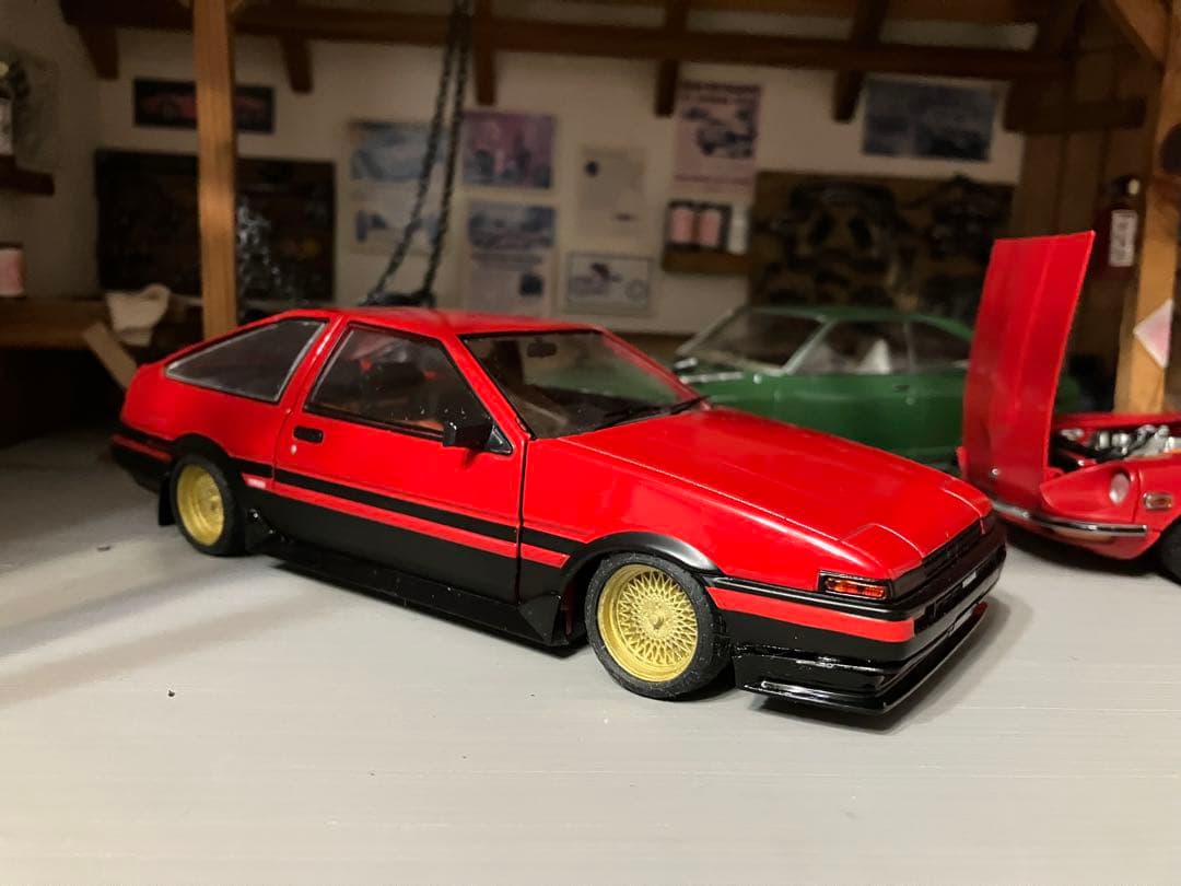 国産名車コレクション 1/24 スプリンター トレノ　スポイラー付き