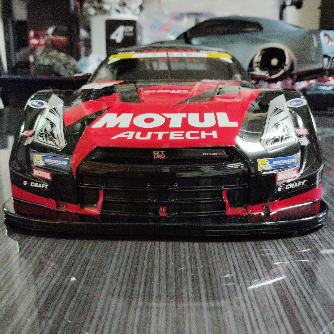 タミヤ 1/10 モチュール GTR 完成済みボディ　タイヤホイール付き