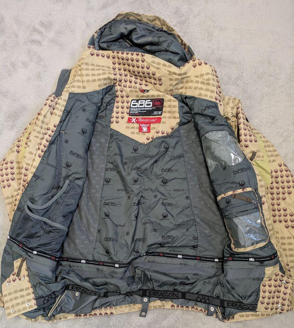 限定値下げ　686×DRAGON 限定 TIMES LINE スノーボードウェア