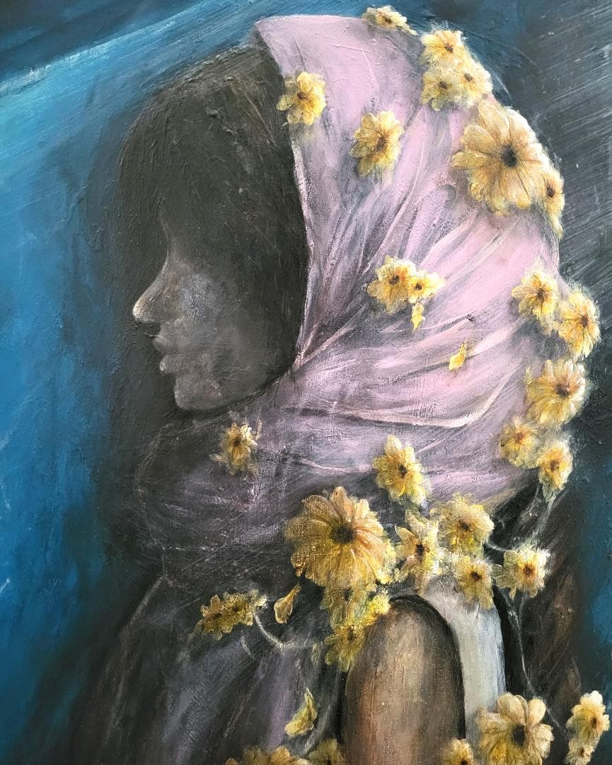 戦場に在る静寂の時 / モダン画 145×112㎝ キャンバス F80 原画限り