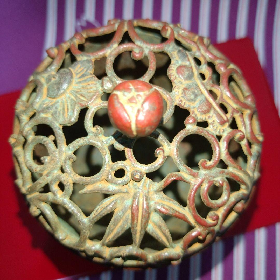 【user_c407e42bさん専用】高岡銅器 須賀月芳作 香炉 香炉灰付