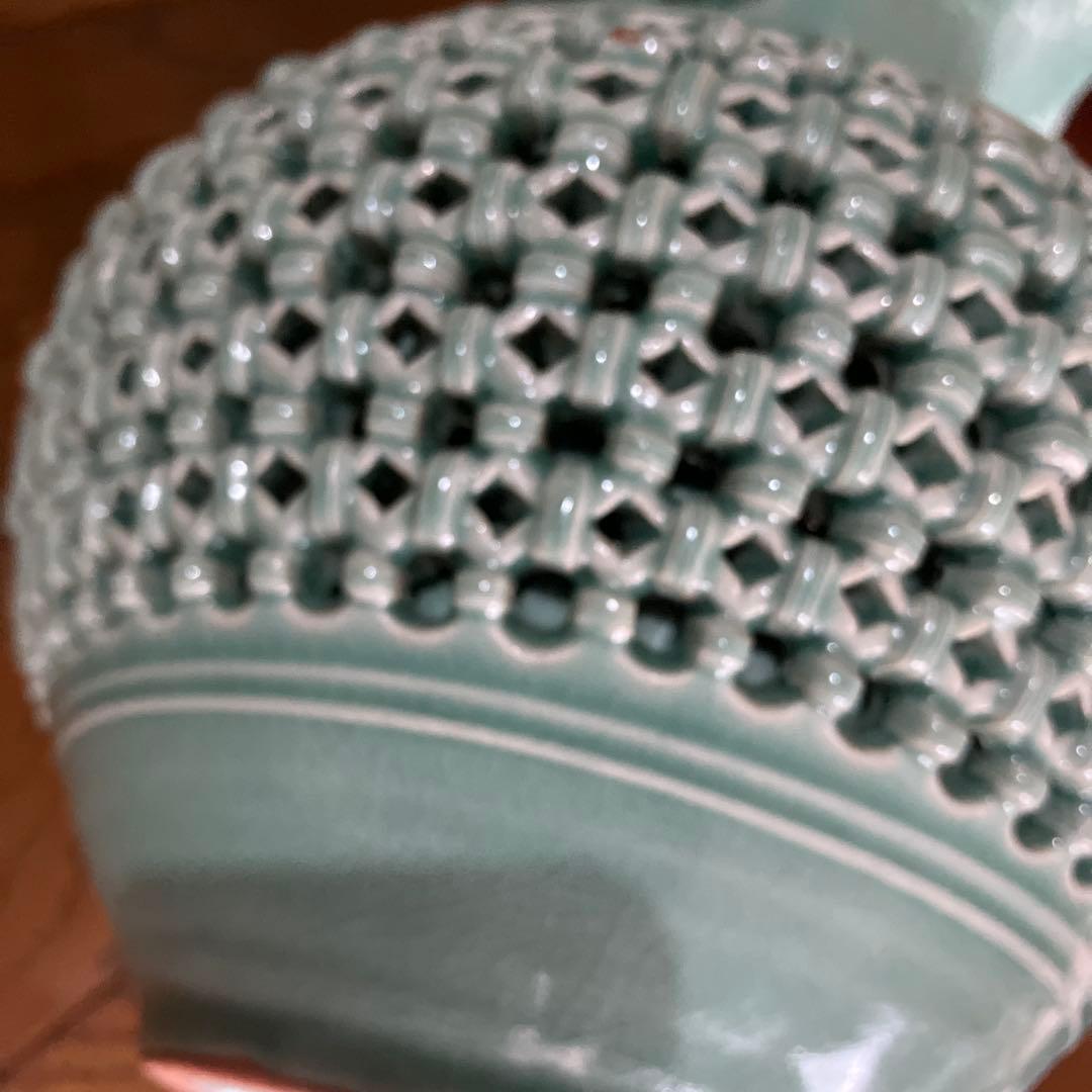 R★翠堂　高麗青資　花瓶　高さ30センチ