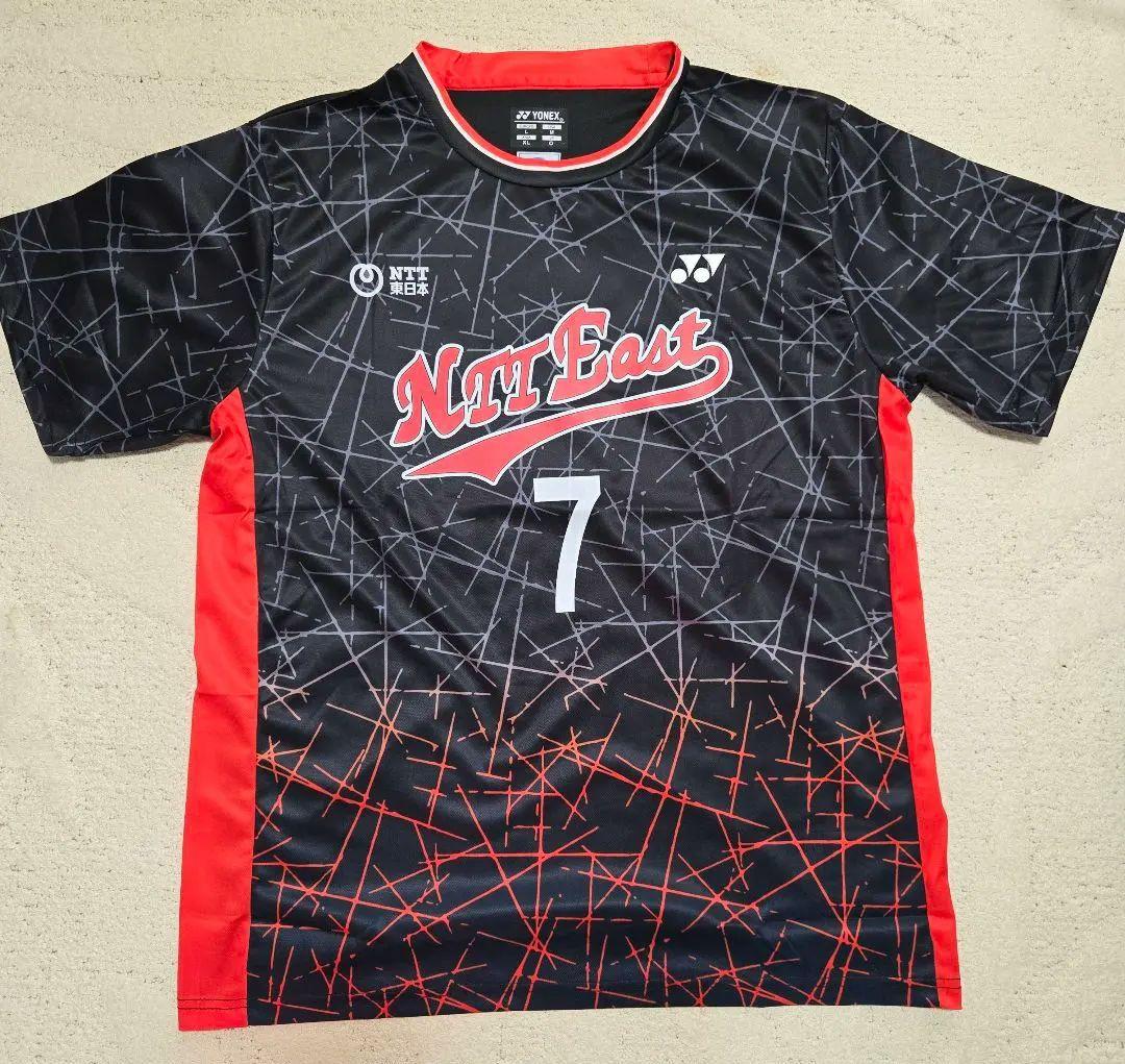 【XL】桃田賢斗 ユニフォーム NTT YONEX 日本代表 ゲームシャツ