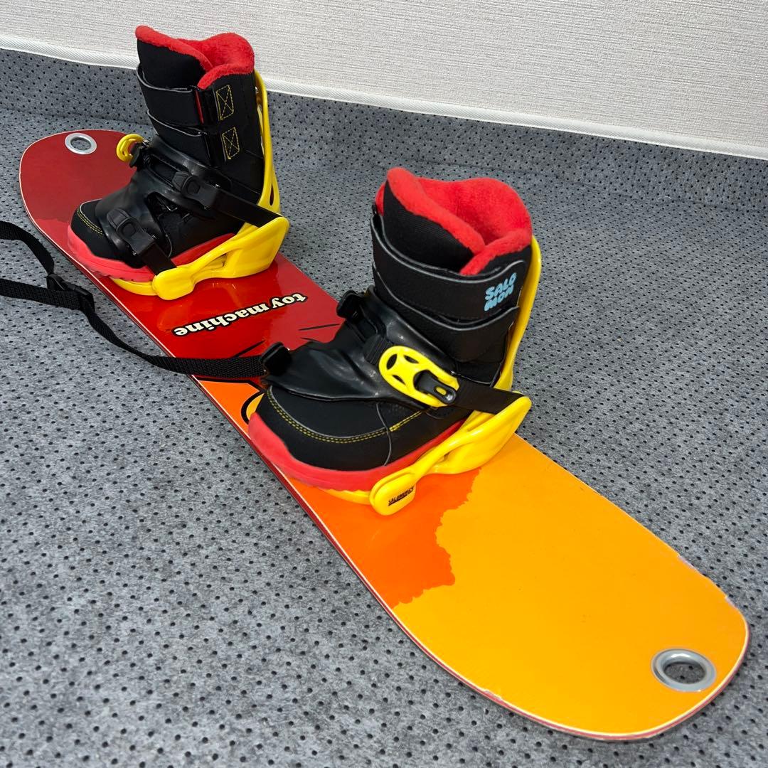 5回使用 キッズスノーボード SALOMON 90cm×バイン×ベルクロブーツ