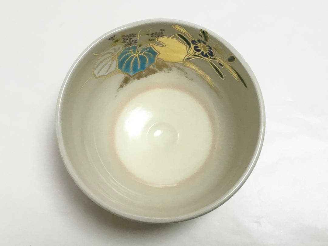 茶道具 古物品 茶碗 四季の花 宮川 香雲 木箱入