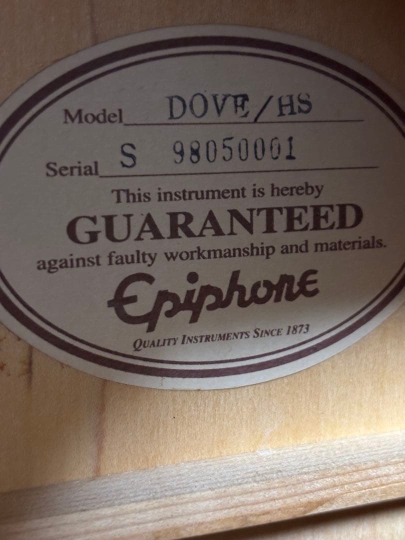 超美品❗️EpiphoneエピフォンDOVE 生アコギ 調整済‼️
