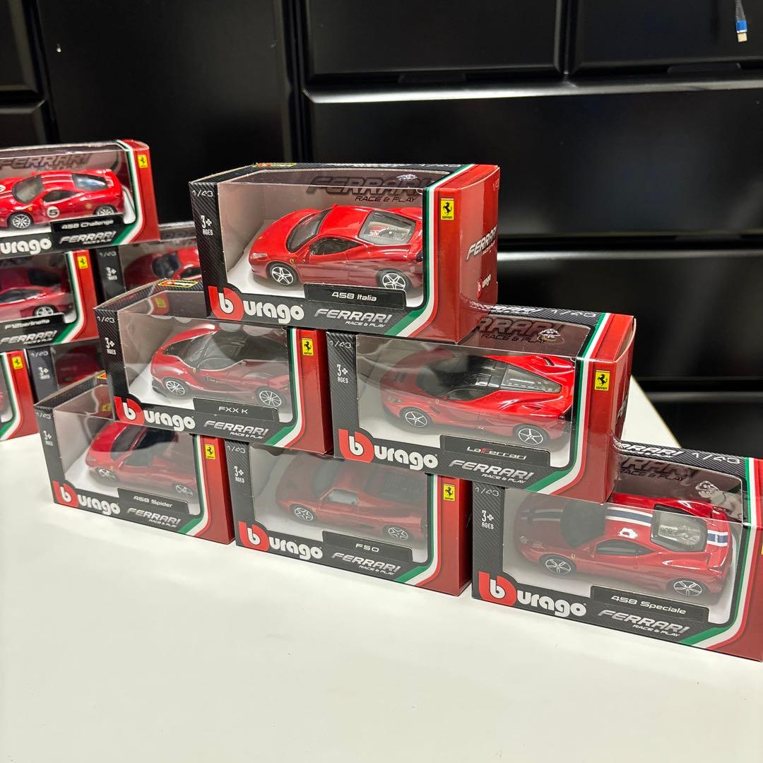 【burago】フェラーリ ミニカー12種 1/43