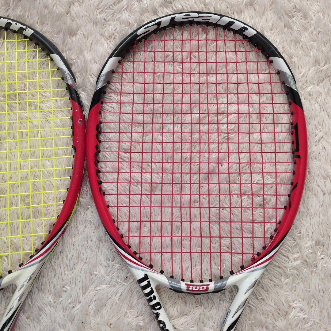 Wilson Steam 100 295g テニスラケット 2本セット