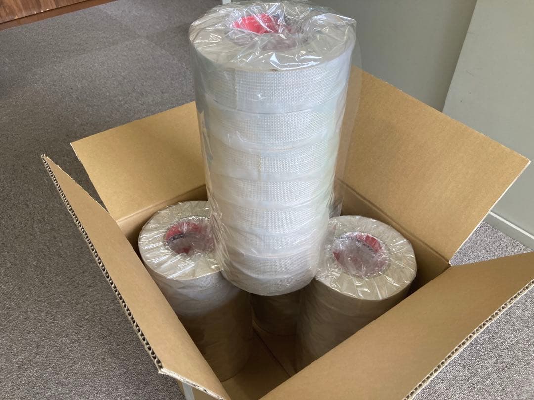 寺岡製作所　ヘビーテープ白糊　1箱(32巻) テープ幅38ｍｍ　長さ25ｍ