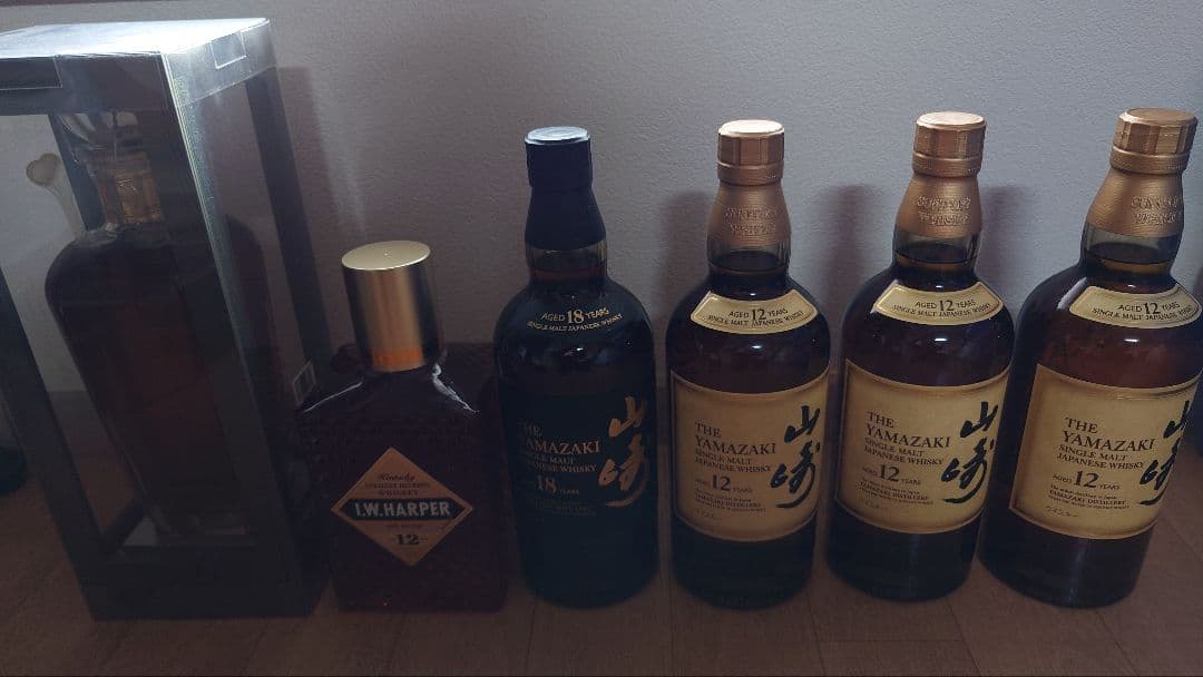 未開栓：山崎18年・12年・IWハーパー12年・REVOLUCION計6本セット