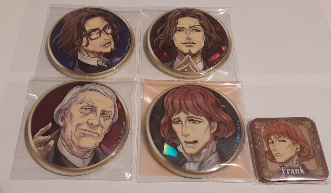 人狼ジャッジメント ダンジョン人狼 缶バッジ ニック ビル フランク