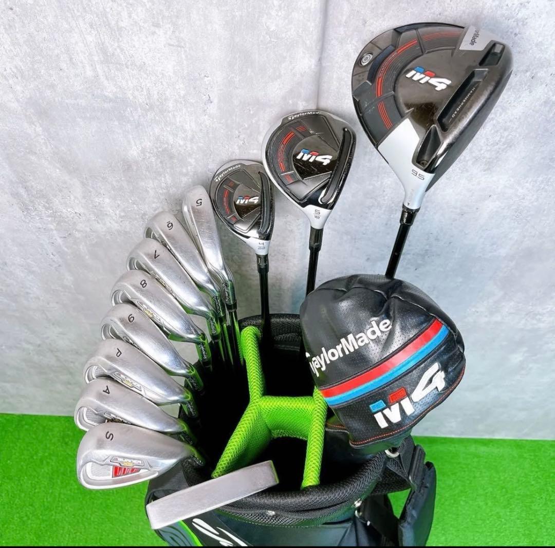 メンズ　テーラーメイド M4 バーナーXD ゴルフセット 右打ち 12本 初心者