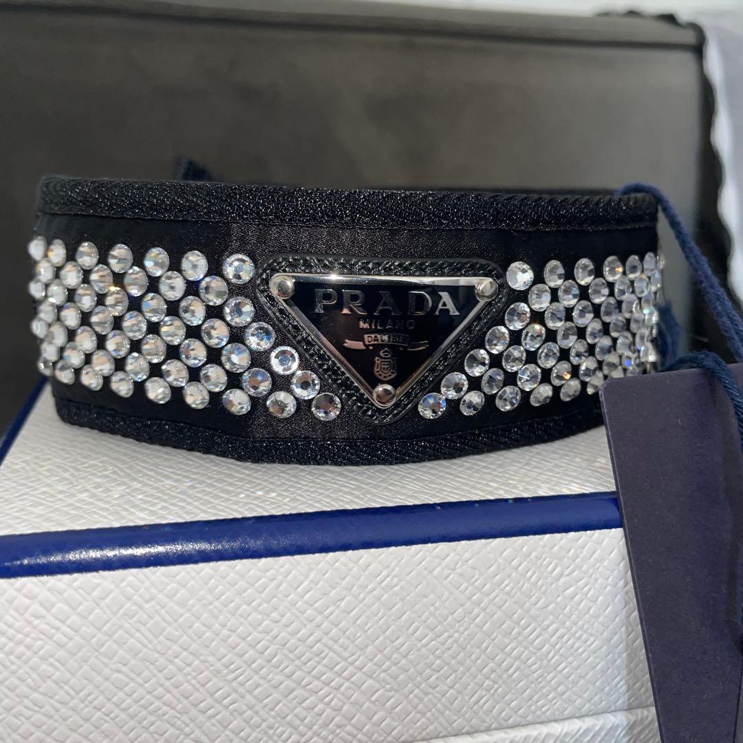 未使用 プラダPRADA 首輪 Mサイズ