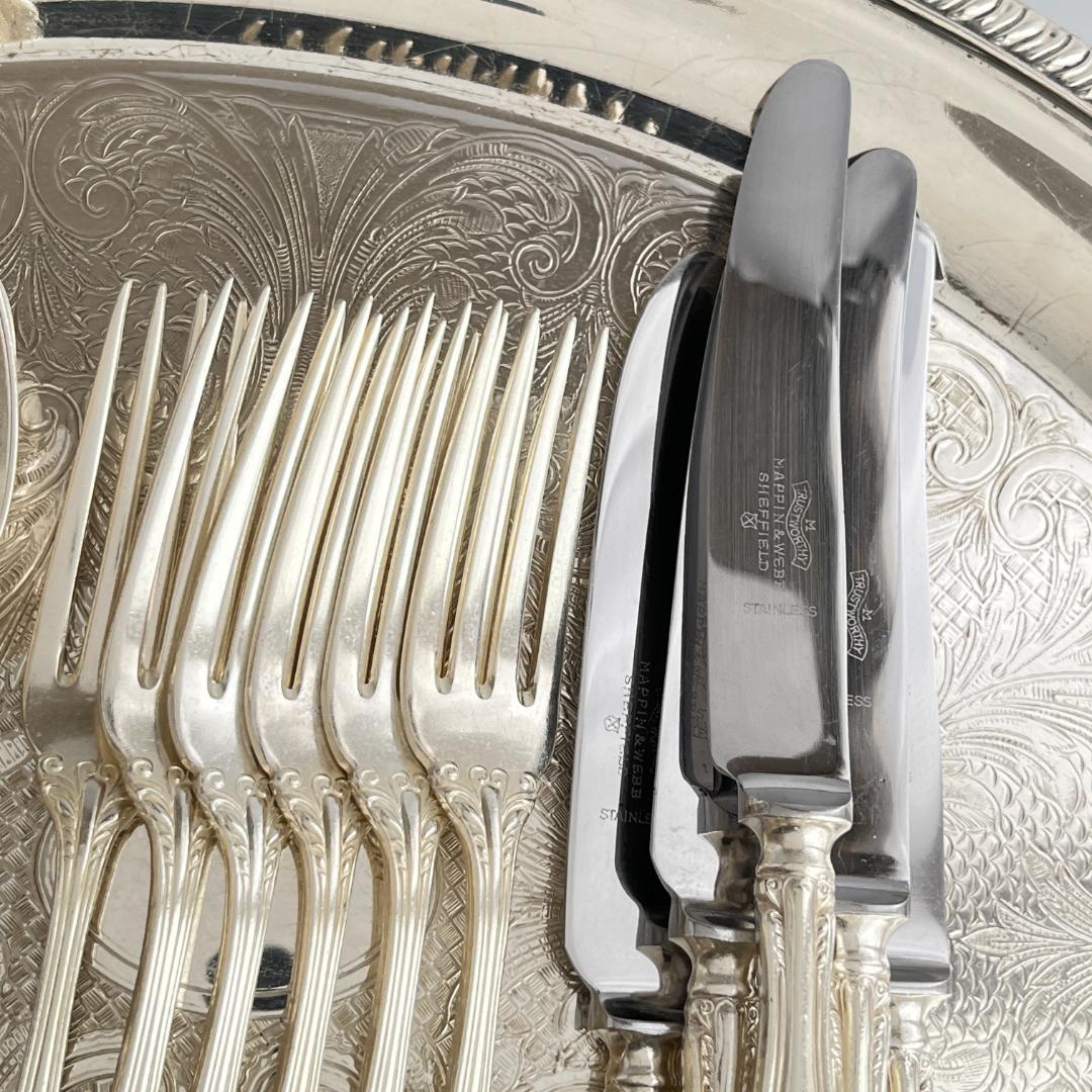 【Mappin&Webb】 マッピンアンドウェッブ デザートセット 6名用24本