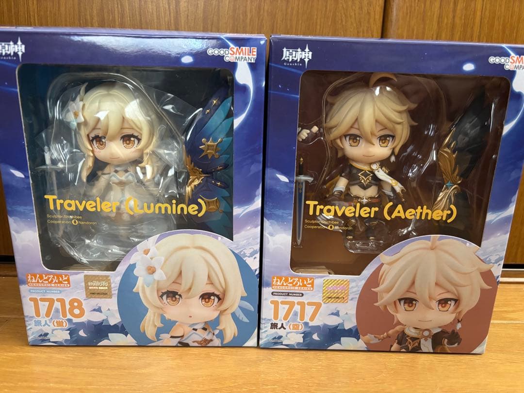 原神 ねんどろいど　旅人　空　蛍