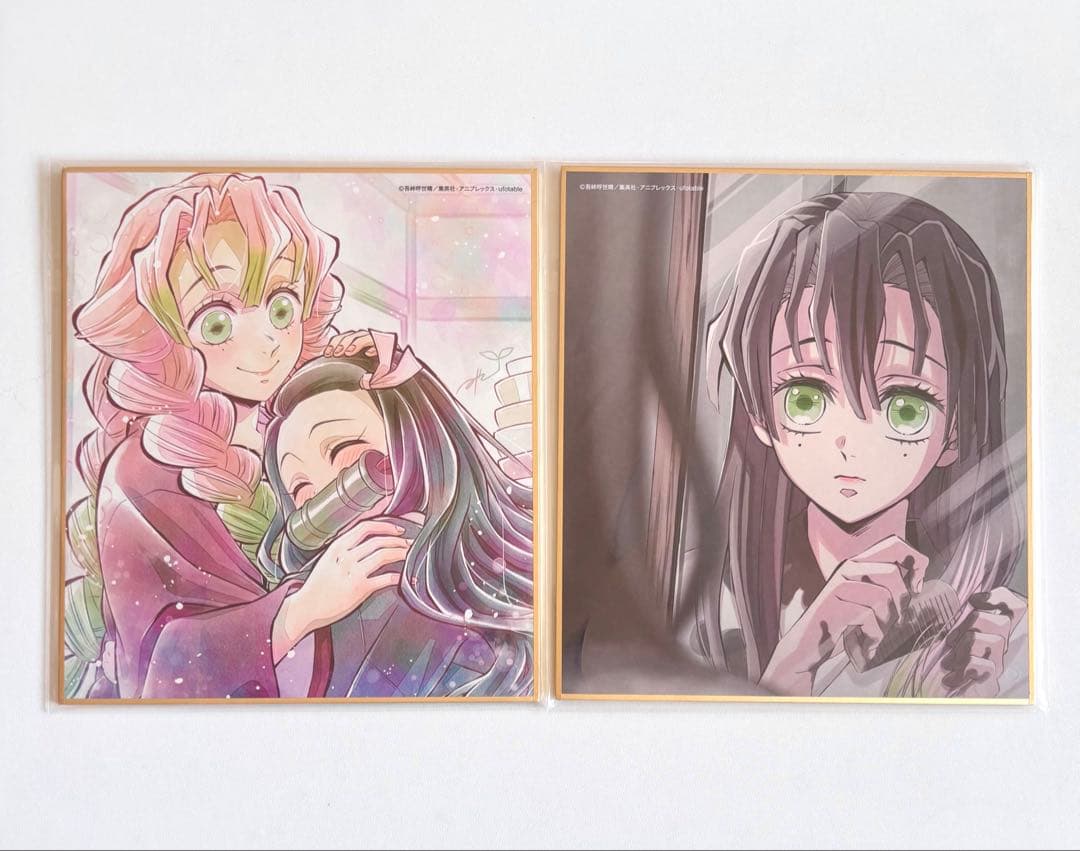 鬼滅の刃　WEBSHOPくじ 複製ミニ色紙　刀鍛冶の里編等　甘露寺蜜璃