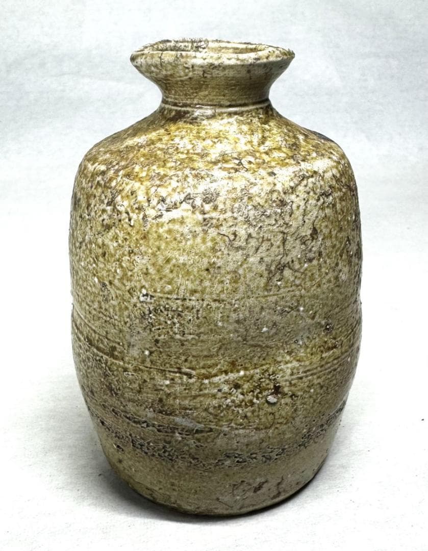 桃山〜江戸初期 古唐津 青唐津徳利 無傷 箱付 時代物 古美術 WWTT233