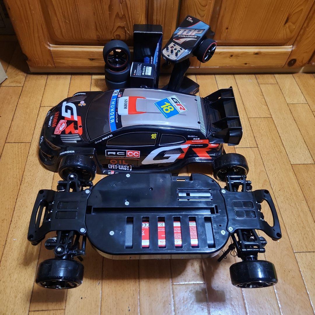 タミヤ ドリフト ラジコン フルセット　TT01　　黒　ラリー　ボディ　tt02