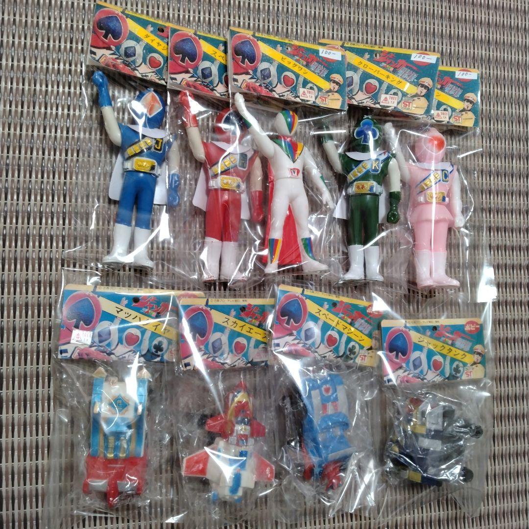 ジャッカー電撃隊　ポピー　放映当時物　ソフビ　昭和レトロ　日本製