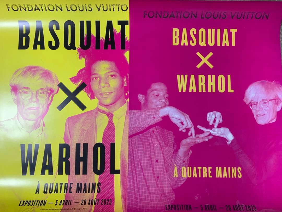 【再入荷1枚のみ】バスキア×ウォーホル　海外ポスター②ルイヴィトン財団　2023