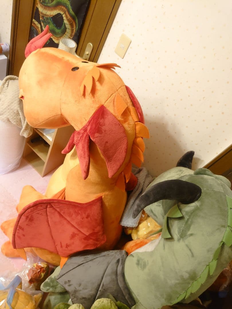 NICI ドラゴンぬいぐるみ　オレンジの子　160cm　正規店購入品