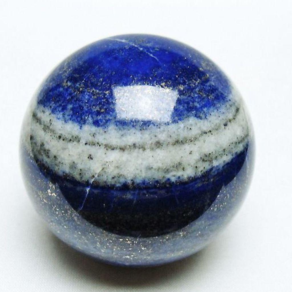 【最終割引特価】☆高級☆ラピスラズリ　丸玉　スフィア（木製台座付き）天然石