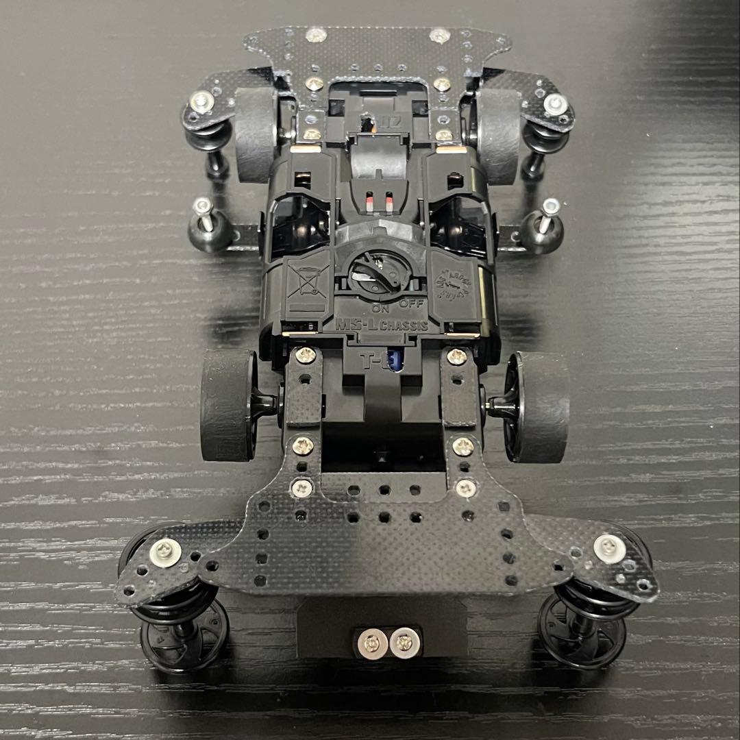 ミニ四駆 MSフレキ サンダーショット スモーク ATバンパー ペラタイヤ