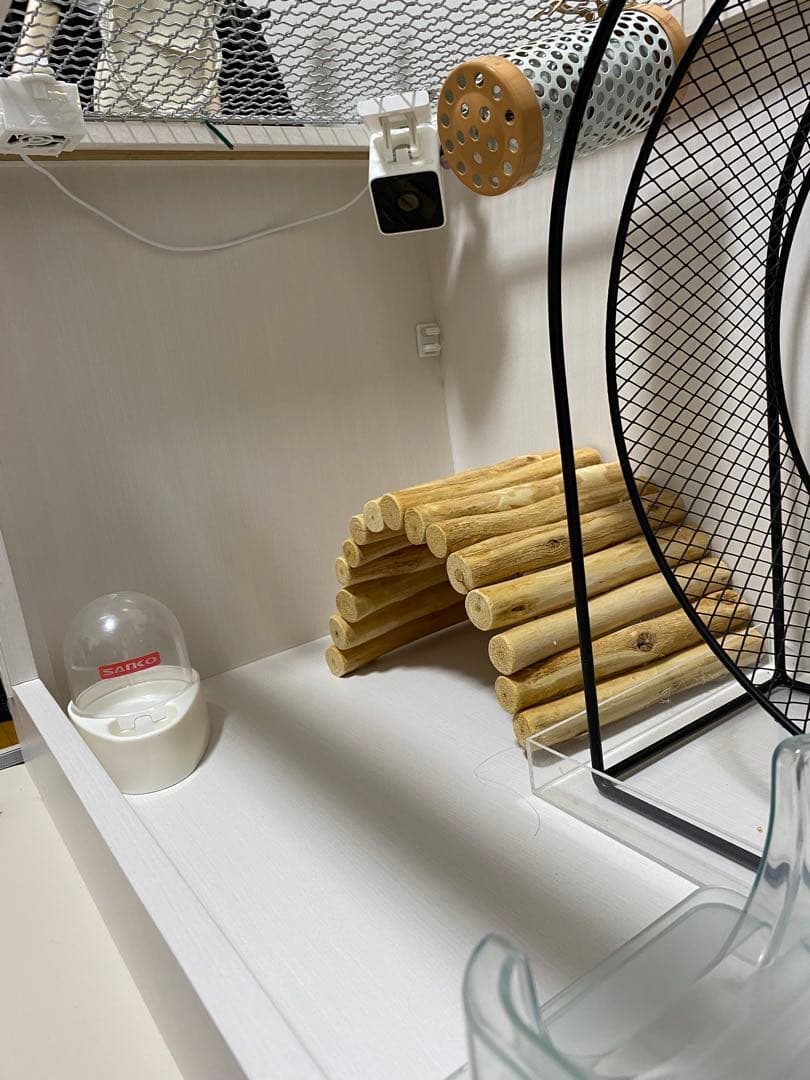 【ケージ、カメラ、サーモスタット、サーキュレーター込】ハリネズミ小動物飼育セット