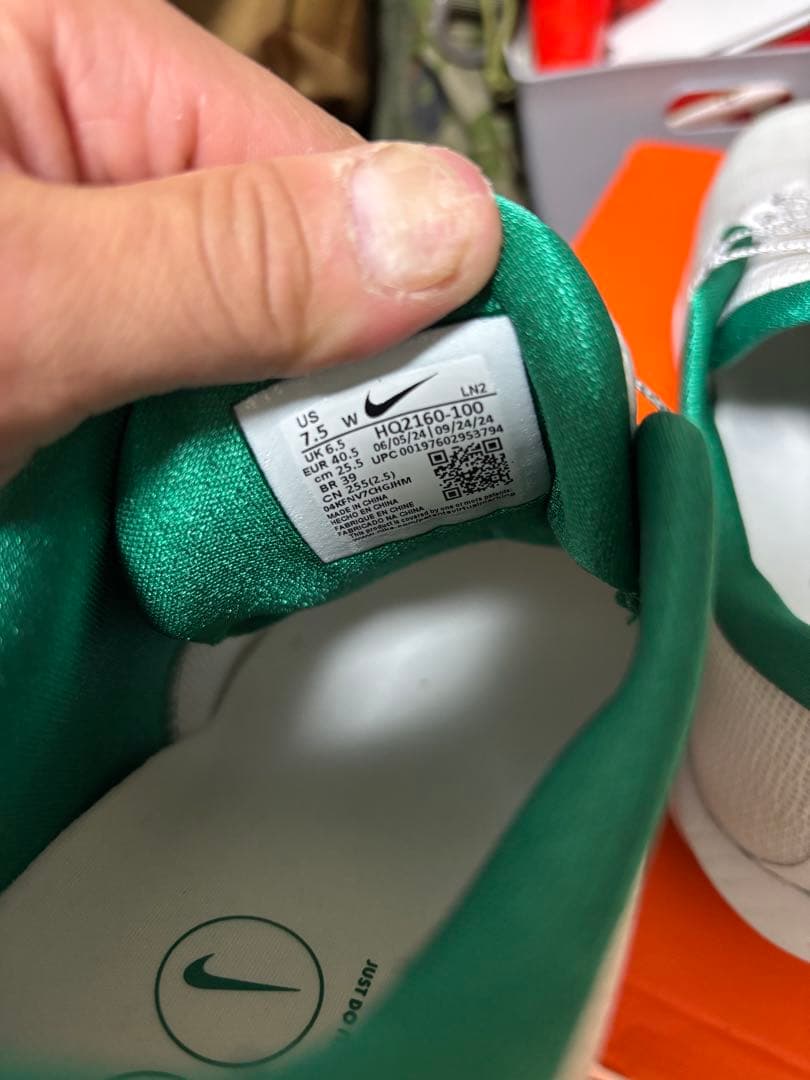 Nike ゴルフシューズ ダイヤル式 ホワイト/グリーン