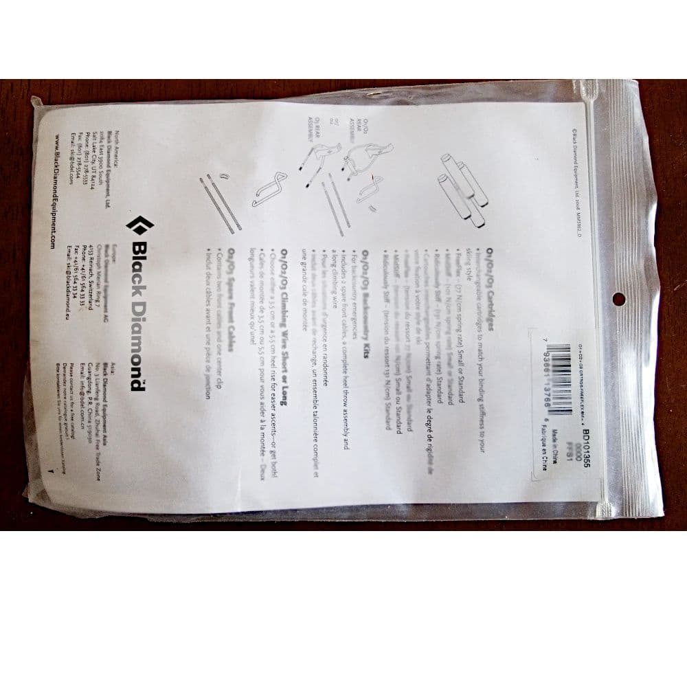 BD テレマークビンディング用 FREEFLEX カートリッジ 1組（4本）.