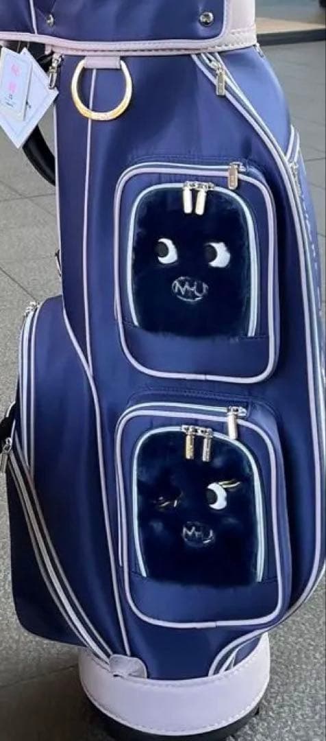 キャディバッグレディース エムユー スポーツ M.U SPORTS ネイビー新品