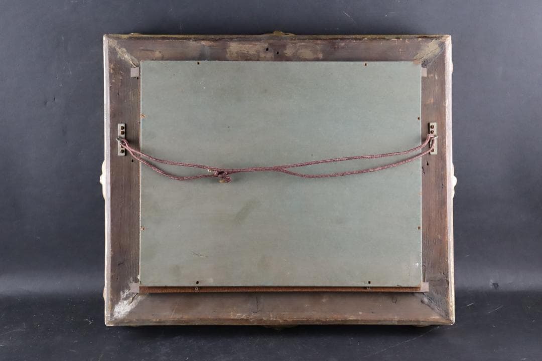 真作保証 19世紀 古画 「3匹の猫」 油彩4号 希少な動物画