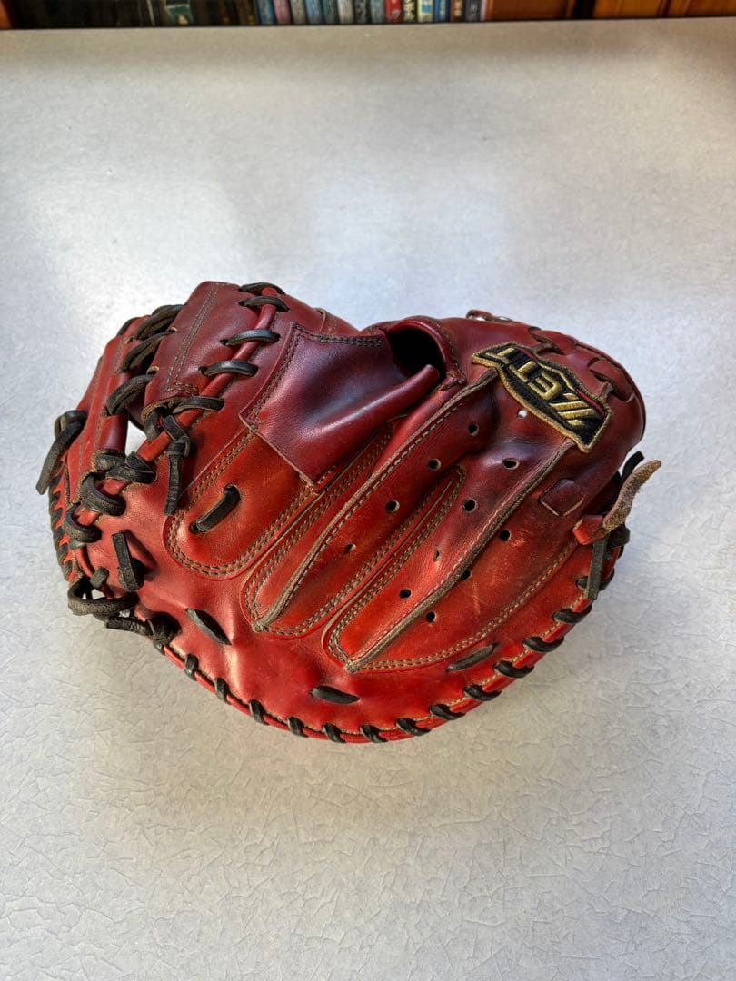 ZETT 硬式グローブ 赤
