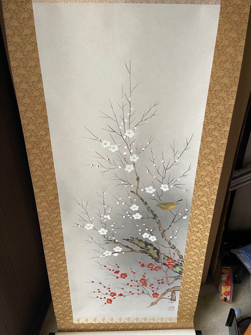 絹本画、手描き画、巻物画