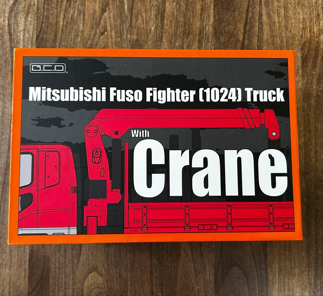 【新品】1/64 GCD 三菱 ふそう 搭載型トラッククレーン 赤