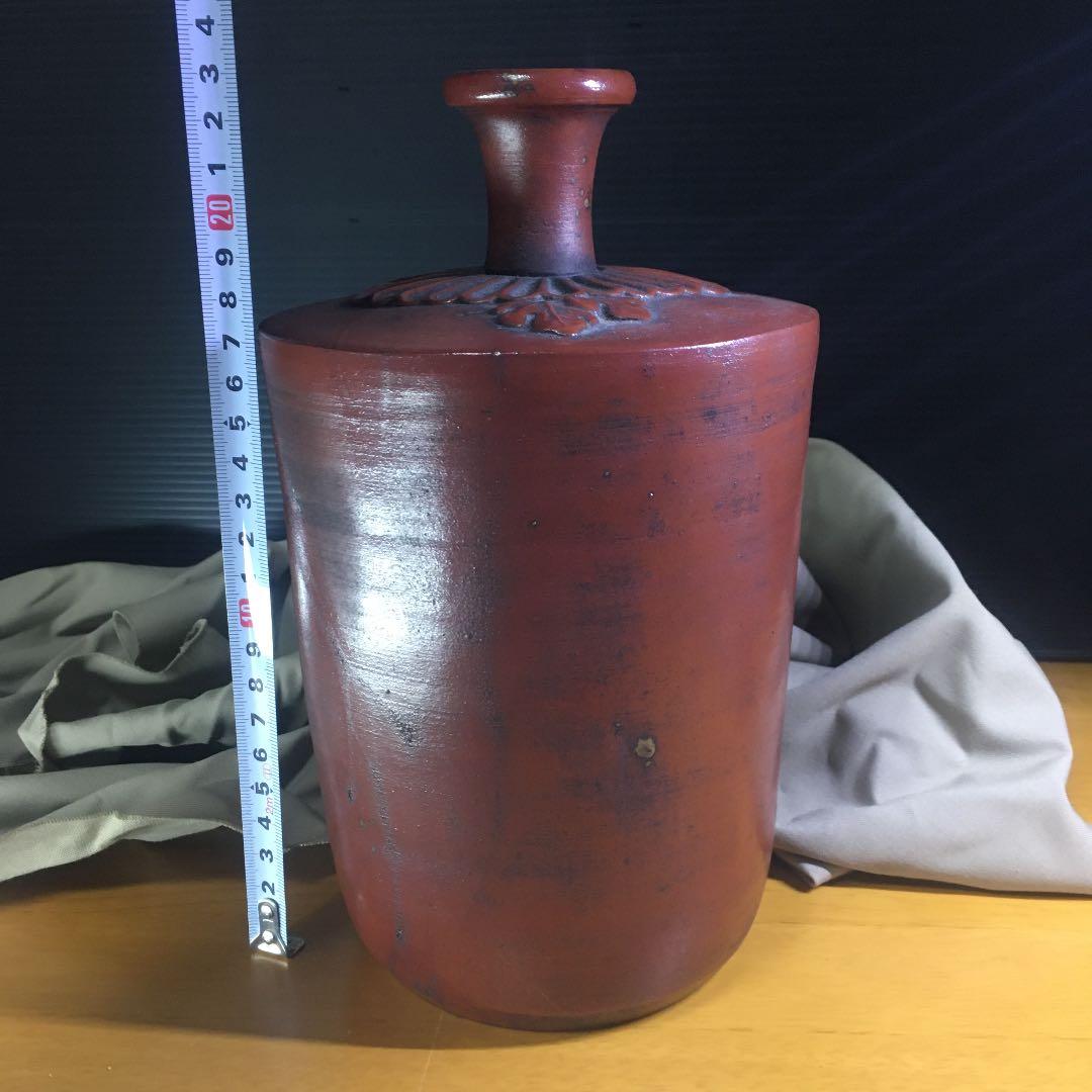 古備前　木ノ葉貼付徳利