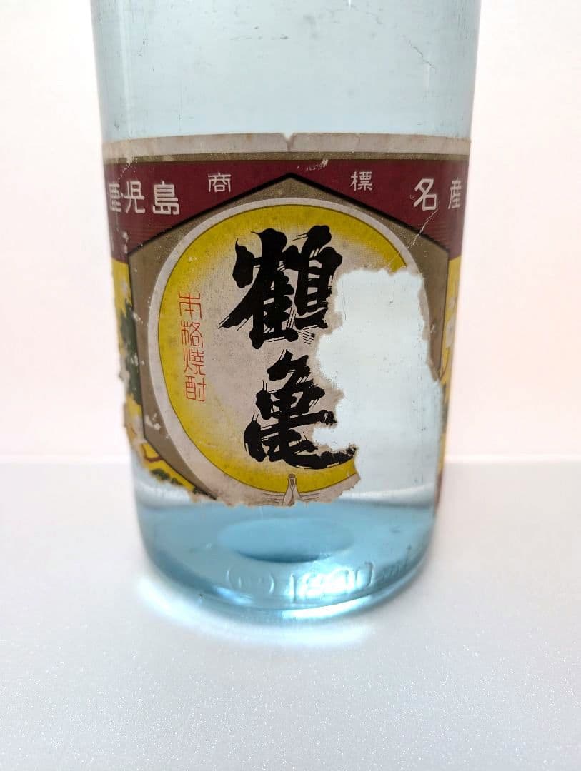 芋焼酎　さつま鶴亀　執印醸造株式会社　透明瓶　古酒　25度　1800ml